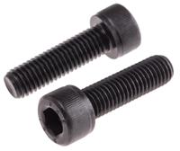 468-0329 RS PRO Black, Self-Colour Steel Hex Socket Cap Screw, DIN 912, M10 x 35mm