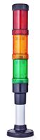 eco40-q01 AUER Signal ECOmodul40 Series Red/Green/Amber Signal Tower, 3 Lights, 24 V ac/dc, Base Mount