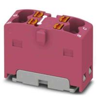 1046618 Phoenix Contact Distribution Block, 4 Way, 2.5mm², 17.5A, 450 V, Pink