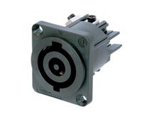 nac3mp-hc Neutrik Mains Connector, 32A Black, Panel Mount Polyamide Screw, 250 V
