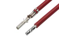 214761-2224 Molex Female Micro-Fit 3.0 to Unterminated Crimped Wire, 300mm, 18AWG, Red