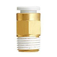 kq2h08-02a SMC KQ2 Series Straight Threaded Adaptor, R 1/4 Male to Push In 8 mm, Threaded-to-Tube Connection Style