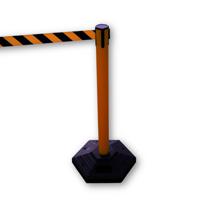 221-7881 RS PRO Yellow/Black PVC Retractable Barrier, 3m, Yellow/Black Tape