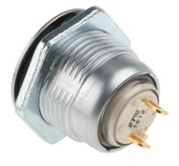 57m-210n ITW Switches 57M Series Miniature Push Button Switch, Latching, Panel Mount, 16.1mm Cutout, SPST, Clear LED, 48V dc,