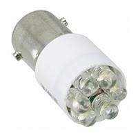 586-6406-205f Dialight White LED Visible LED, 28V dc, BA9s Base, 10.92mm Diameter, 4000mcd