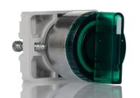 265-7651 RS PRO Knob Selector Switch - (1NC/1NO) 30mm Cutout Diameter, Illuminated 2 Positions
