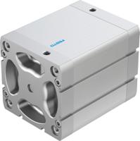 adn-100-80-i-p-a Festo Pneumatic Compact Cylinder - 536392 100 mm Bore, 80 mm ADN Series, Double Acting Acting