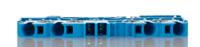 2004-1404 WAGO  TOPJOB S, 2004 Series Blue, 4mm², Single-Level, Push-In Cage Clamp Termination, ATEX, IECEx