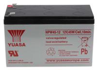 npw45-12 Yuasa 12V Faston 6.35mm Sealed Lead Acid Battery, 8.5Ah