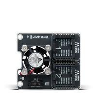 mikroe-6423 MikroElektronika MIKROE-6423, Pi 5 Click Shield Evaluation Board for Raspberry Pi 5 Host Boards for Pi 5 Click Shield