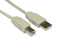 266-8474 RS PRO USB 2.0, Male USB A to Male USB B, 1.8m