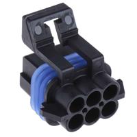 12052848 Delphi, Metri-Pack 150 Automotive Connector Socket Black Cable Mount 6 Way, Crimp Termination