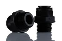 pm011214e John Guest PM Series Straight Threaded Adaptor, Push In 12 mm to G 1/2 Male, Threaded-to-Tube Connection Style