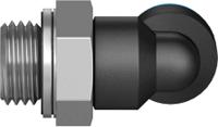 qsl-g14-8 Festo QS Series Elbow Threaded Adaptor, G 1/4 Male to Push In 8 mm, Threaded-to-Tube Connection Style, 186120