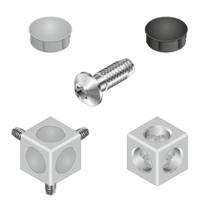 3842529011 Bosch Rexroth Corner Connector, Connecting Component, Strut Profile 40 x 40 mm, Groove Size 10mm