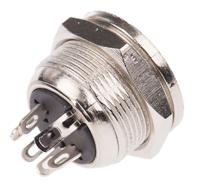 490-844 RS PRO 5 Pole Din Socket, 4A, 100 V ac, Female, Panel Mount