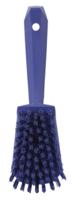 41928 Vikan Hard Bristle Purple Scrubbing Brush, 36mm bristle length, Polyester bristle material
