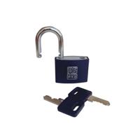 195-8231 RS PRO Key Aluminium, Steel Padlock, Keyed Alike, 6mm Shackle, 43mm Body