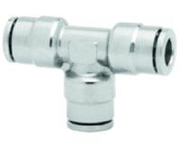 100601200 Norgren PNEUFIT 10 Series Straight Fitting, Push In 12 mm to Push In 12 mm, Tube-to-Tube Connection Style, 10060