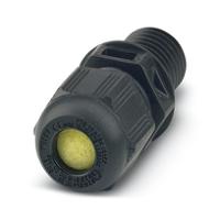 1415106 Phoenix Contact G-ESIS Series Black Polyamide Cable Gland, M12 Thread, 3mm min., 6mm max., IP66, IP68