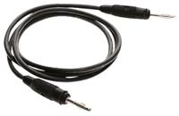 973388300 Hirschmann Test & Measurement Test lead, 10A, 60V dc, Black, 1m Lead Length
