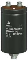b41580a7339m600 EPCOS 33000μF Aluminium Electrolytic Capacitor 40V dc, Screw Terminal - B41580A7339M600