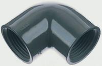 721101608 Georg Fischer Plastic Pipe Fitting, 90° Threaded Elbow, Rp 1in 1in