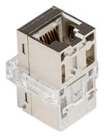 1086108 Phoenix Contact CUC-K-D1ZNI-S/R4GCHP8 Series 2-Port RJ45 Coupler, Cat6a