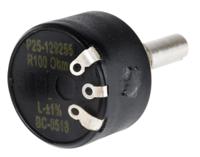 842-7078 RS PRO 100Ω Rotary Potentiometer 1-Gang Panel Mount