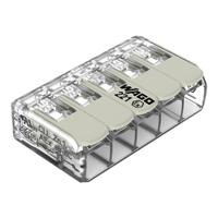 221-485 WAGO 221 Series Connector, 5-Way, 32A, 24 → 12 AWG Wire, Cage Clamp Termination