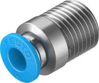 qs-14-6-i-100 Festo Straight Threaded Adaptor, R 1/4 Male to Push In 6 mm, Threaded-to-Tube Connection Style, 133193