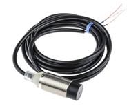 e2b-m18kn16-wp-b1-2m Omron Inductive Threaded Barrel Proximity Sensor, M18, 16 mm Detection, PNP NO, 12 → 24 V dc