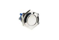 mp00421 Bulgin Push Button Switch, Momentary, Panel Mount, 16.2mm Cutout, SPST, 36V dc, IP65