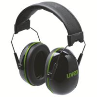 2630010 uvex K10 Speak & Listen Ear Defender with Headband, 30dB, Black, Green