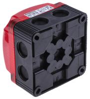 85310055 Werma BWM 853 Series Red Steady Beacon, 24 V dc, Surface Mount, Wall Mount, LED Bulb, IP66, IP67