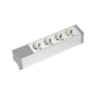 0-734-01 Legrand NF Socket 4 Gang Trailing Socket, No, 16A