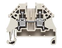 1042600000 Weidmuller  W Series Dark Beige, Single-Level, Screw Termination