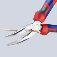 25-25-160 Knipex Long Nose Pliers, 160 mm Overall, Angled Tip, 50mm Jaw