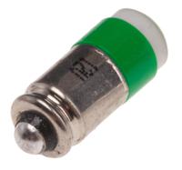 204-647 RS PRO Green LED Indicator Lamp, 12V dc, Midget Groove Base, 6mm Diameter, 35mcd