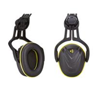 10190357 MSA Safety V-Gard Ear Shells with Helmet Attachment, 32dB, Black, Yellow