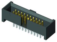 shf-117-01-l-d-th Samtec SHF Series Straight Through Hole PCB Header, 34 Contact(s), 1.27 mm Pitch, 2 Row, Shrouded