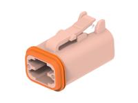 dt06-4s-te09 TE Connectivity, DT06-4S Automotive Connector Socket Brown Cable 4 Way, Cable Termination DT06-4S-TE09