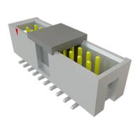htst-110-01-l-dv-a-p-tr Samtec HTST Series Right Angle Surface, Through Hole PCB Header, 20 Contact(s), 2.54 mm Pitch, 2 Row, Shrouded
