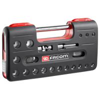 s360dbox1 Facom 21-Piece Metric 1/2 in Standard Socket Set with Ratchet, 6 point