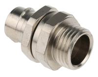 7tca296010r0045-s16m16b Adaptaflex Swivel, Conduit Fitting, 16mm Nominal Size, M16, Brass, Silver IP40 rating