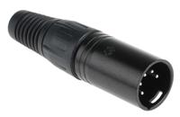 457-914 RS PRO Cable Mount XLR Connector, Male, 250 V ac, 5 Way, Silver Plating