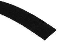 890-4149 RS PRO Black Hook & Loop Tape, 20mm x 10m