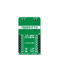 mikroe-4786 MikroElektronika DC Motor 18 Click DC Motor Driver for TB9051FTG for mikroBUS Socket