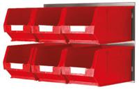 771-9209 RS PRO PP Storage Bin, 240mm x 150mm x 132mm, Red
