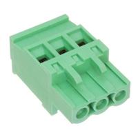 237-8430 RS PRO, 5mm Pitch, 3 Way, Pluggable Terminal Block, Plug, Free Hanging (In Line)